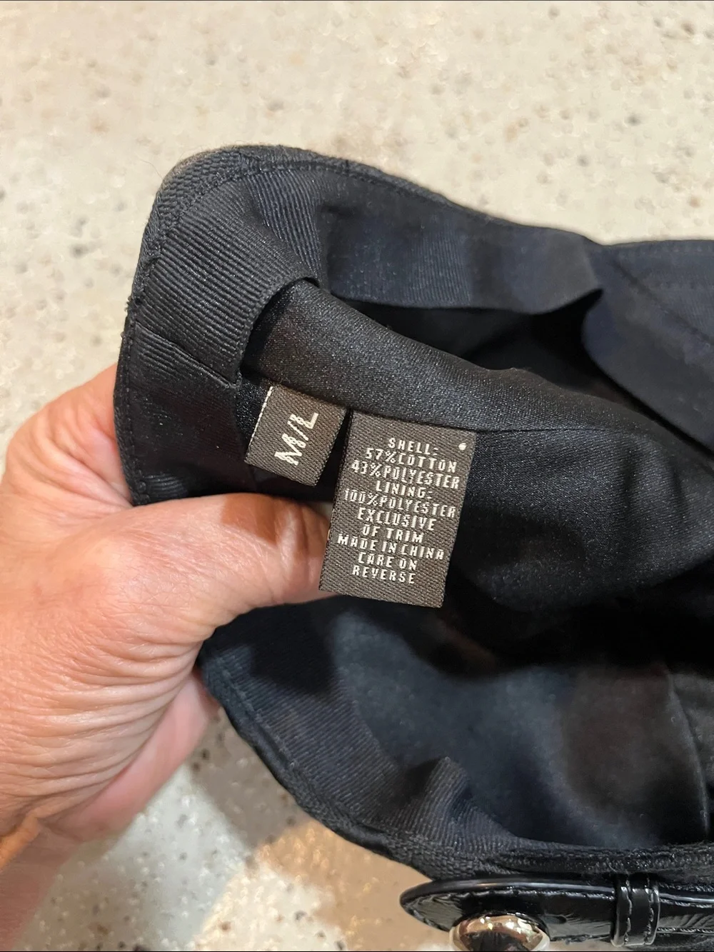 COACH VINTAGE Y2K KAREE SIGNATURE JACQUARD NEWSBOY BAKER BOY CAP BLACK SIZE M/L